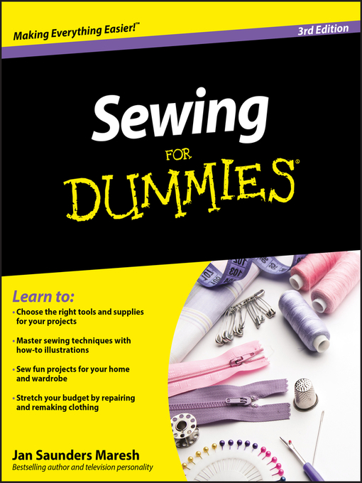 Title details for Sewing For Dummies by Jan Saunders Maresh - Available